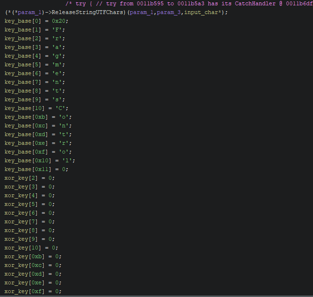 The Fragment native function’s rolling-XOR mask